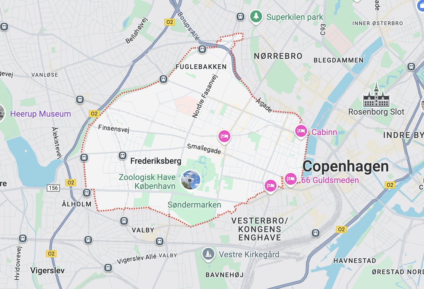 Frederiksberg map