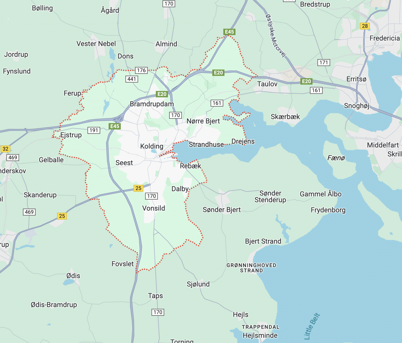Kolding map