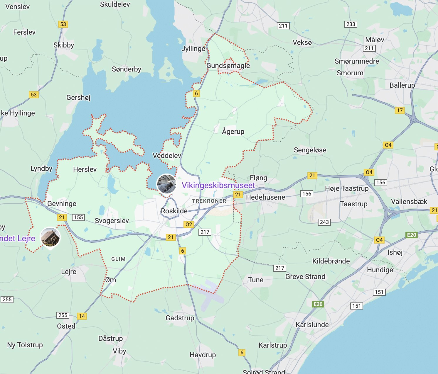 Roskilde map