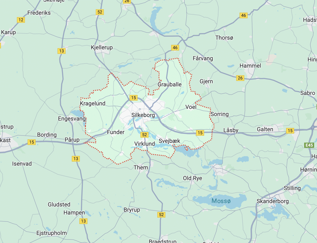 Silkeborg map