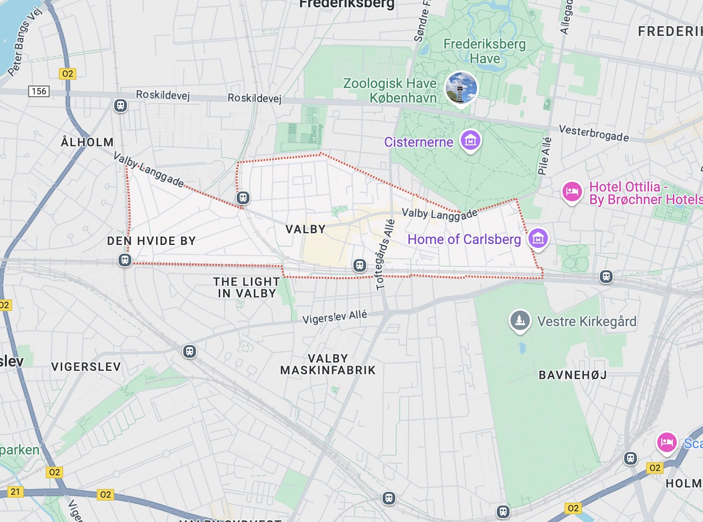 Valby map
