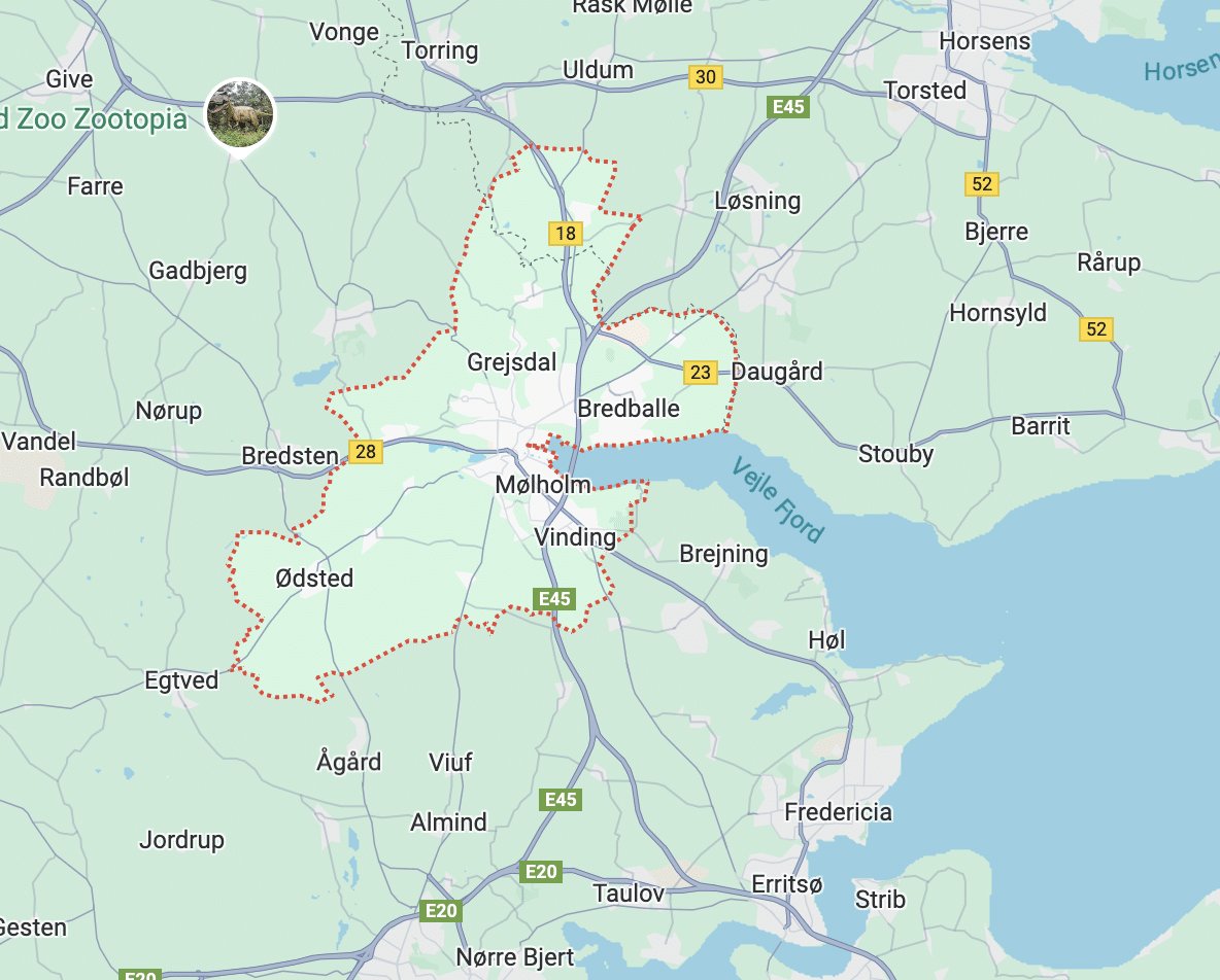 Vejle map